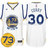 maglia stephen curry #30 golden state warriors 73 wins 2016 bianca
