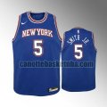 Maglia Bambino basket New York Knicks Blu Dennis Smith Jr. 5 Dichiarazione stagione 2020-21