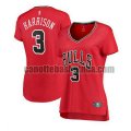 canotta Donna basket Chicago Bulls Rosso Shaquille Harrison 3 icon edition