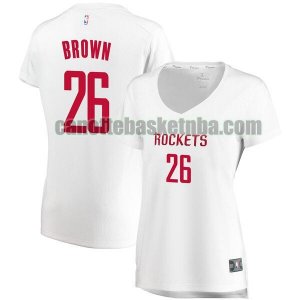 canotta Donna basket Houston Rockets Bianco Markel Brown 26 association edition