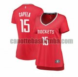canotta Donna basket Houston Rockets Rosso Clint Capela 15 icon edition