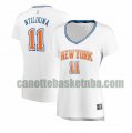 canotta Donna basket New York Knicks Bianco Frank Ntilikina 11 Dichiarazione Edition