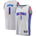 canotta Uomo basket Detroit Pistons Grigio Reggie Jackson 1 Dichiarazione Edition