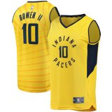 canotta Uomo basket Indiana Pacers Giallo Brian Bowen II 10 Dichiarazione Edition