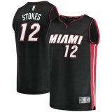 canotta Uomo basket Miami Heat Nero Jarnell Stokes 12 Icon Edition