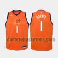 canotta Uomo basket Phoenix Suns Arancione Devin Booker Jersey 1 2020-21 Statement