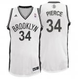 canotta nba Paul Pierce 34 Brooklyn Nets Rev30 bianco