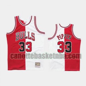 Maglia Uomo basket Chicago Bulls Rosso Scottie Pippen 33 1997-98 Diviso Two-Tone