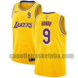 Maglia Uomo basket Los Angeles Lakers Giallo Rajon Rondo 9 2021 City Edition