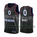 Maglia Uomo basket Philadelphia 76ers Nero Tyrese Maxey 0 2020-21 City Edition