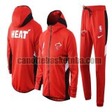 Tuta Sportiva Uomo basket Miami Heat Rosso Nike nba Showtime