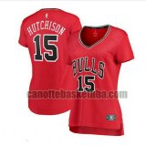 canotta Donna basket Chicago Bulls Rosso Chandler Hutchison 15 icon edition