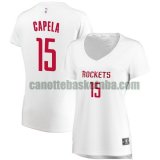 canotta Donna basket Houston Rockets Bianco Clint Capela 15 association edition