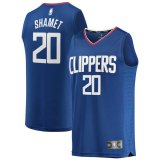 canotta Uomo basket Los Angeles Clippers Blu Landry Shamet 20 Icon Edition