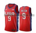 canotta Uomo basket USA 2020 Rosso A'ja Wilson 9 USA Olimpicos 2020