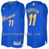 maglia klay thompson 11 Natale 2016-2017 golden state warriors blu