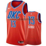 Maglia Uomo basket Oklahoma City Thunder Arancione Paul George 13 Dichiarazione stagione 2020-21