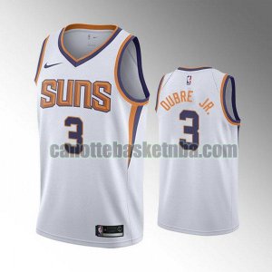 Maglia Uomo basket Phoenix Suns bianca Kelly Oubre Jr 3 Dichiarazione stagione 2020-21