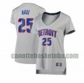 canotta Donna basket Detroit Pistons Grigio Derrick Rose 25 Dichiarazione Edition