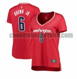 canotta Donna basket Washington Wizards Rosso Troy Brown Jr. 6 icon edition