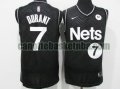 canotta Uomo basket Brooklyn Nets Nero Kevin Durant 7 Edizione guadagnata