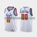 canotta Uomo basket Denver Nuggets Bianco Custom 0 2020-21 Earned Edition