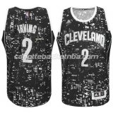 maglia cleveland cavaliers con kyrie irving #2 lights nero