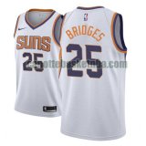 Maglia Uomo basket Phoenix Suns bianca Mikal Bridges 25 Dichiarazione stagione 2020-21