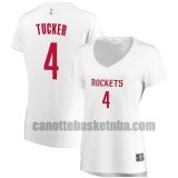 canotta Donna basket Houston Rockets Bianco PJ Tucker 4 association edition