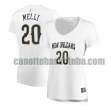canotta Donna basket New Orleans Pelicans Bianco Nicolo Melli 20 association edition