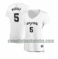 canotta Donna basket San Antonio Spurs Bianco Dejounte Murray 5 association edition