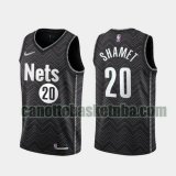 canotta Uomo basket Brooklyn Nets Nero Landry Shamet 20 2020-21 Earned Edition
