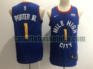 canotta Uomo basket Denver Nuggets Jr.Blu Michael Porter 1 City Edition