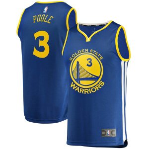 canotta Uomo basket Golden State Warriors Blu Jordan Poole 3 Icon Edition