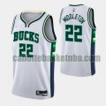 canotta Uomo basket Indiana Pacers Bianco khris middleton 22 2022 City Edition 75th Anniversary Edition
