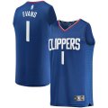 canotta Uomo basket Los Angeles Clippers Blu Jawun Evans 1 Icon Edition