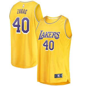 canotta Uomo basket Los Angeles Lakers Giallo Ivica Zubac 40 Icon Edition
