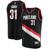 canotta Uomo basket Portland Trail Blazers Nero Seth Curry 31 Icon Edition