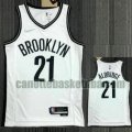canotta poco prezzo Uomo basket Brooklyn Nets bianco ALDRIDGE 21 21-22 75° anniversario