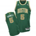 maglia basket Kevin Garnett 5 Boston Celtics Rev3 d'oro
