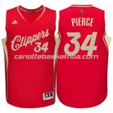 maglia paul pierce #34 los angeles clippers natale 2015 rosso
