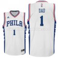 canotte basket dad logo 1 philadelphia 76ers 2016 bianca