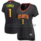canotta Donna basket Atlanta Hawks Nero Evan Turner 1 icon edition