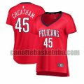 canotta Donna basket New Orleans Pelicans Rosso Zylan Cheatham 45 Dichiarazione Edition