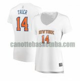 canotta Donna basket New York Knicks Bianco Allonzo Trier 14 association edition