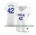 canotta Donna basket Philadelphia 76ers Bianco Al Horford 42 association edition