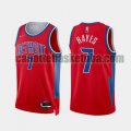 canotta Uomo basket Detroit Pistons Rosso HAYES 7 2022 City Edition 75th Anniversary Edition