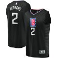 canotta Uomo basket Los Angeles Clippers Nero Kawhi Leonard 2 Dichiarazione Edition