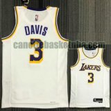 canotta poco prezzo Uomo basket Los Angeles Lakers bianco DAVIS 3 21-22 75° anniversario