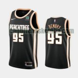Maglia Uomo basket Atlanta Hawks Nero Deandre' Bembry 95 Peachtree City